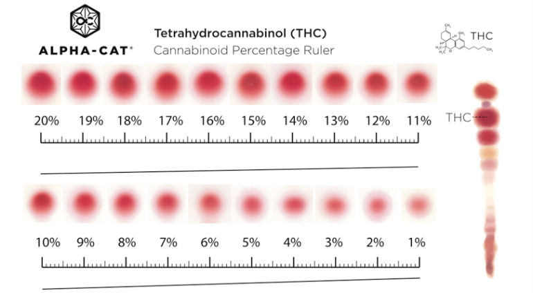 THC Potency Calibration Chart