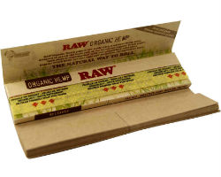 RAW Organic Hemp King Size Slim Papers Connoisseur with Tips