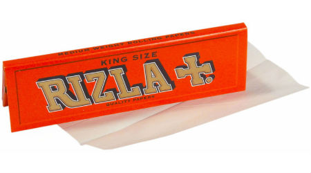 5 Pack Red RIZLA King Size Medium Thin Hand Rolling Papers 